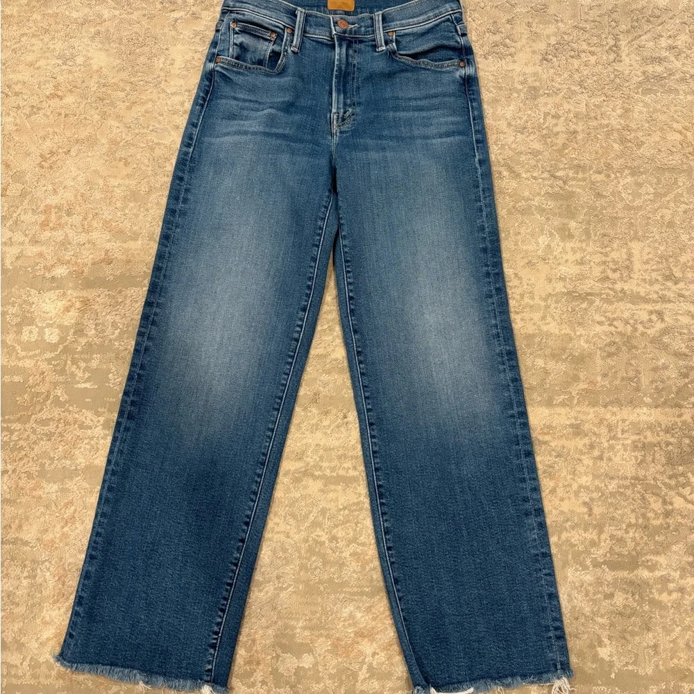 MOTHER Mid Rise Rambler Zip Ankle Fray size 26 - Picture 1 of 7